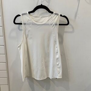 Lululemon White Sleeveless Top